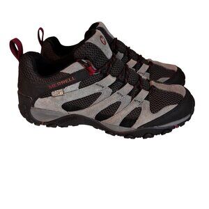Merrell Castlerock Men's 9.5 Performance Hiking Shoes Gray/Black Waterproof
